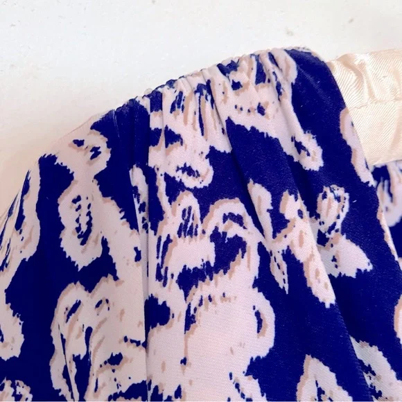 EUC/WORN ONCE RALPH LAUREN BLUE FLORAL WORK DRESS - Picture 6 of 8